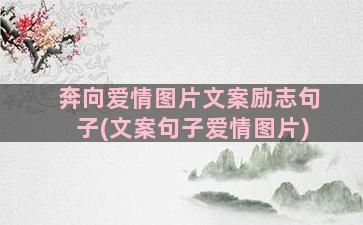 奔向爱情图片文案励志句子(文案句子爱情图片)