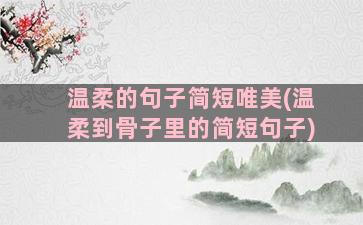 温柔的句子简短唯美(温柔到骨子里的简短句子)